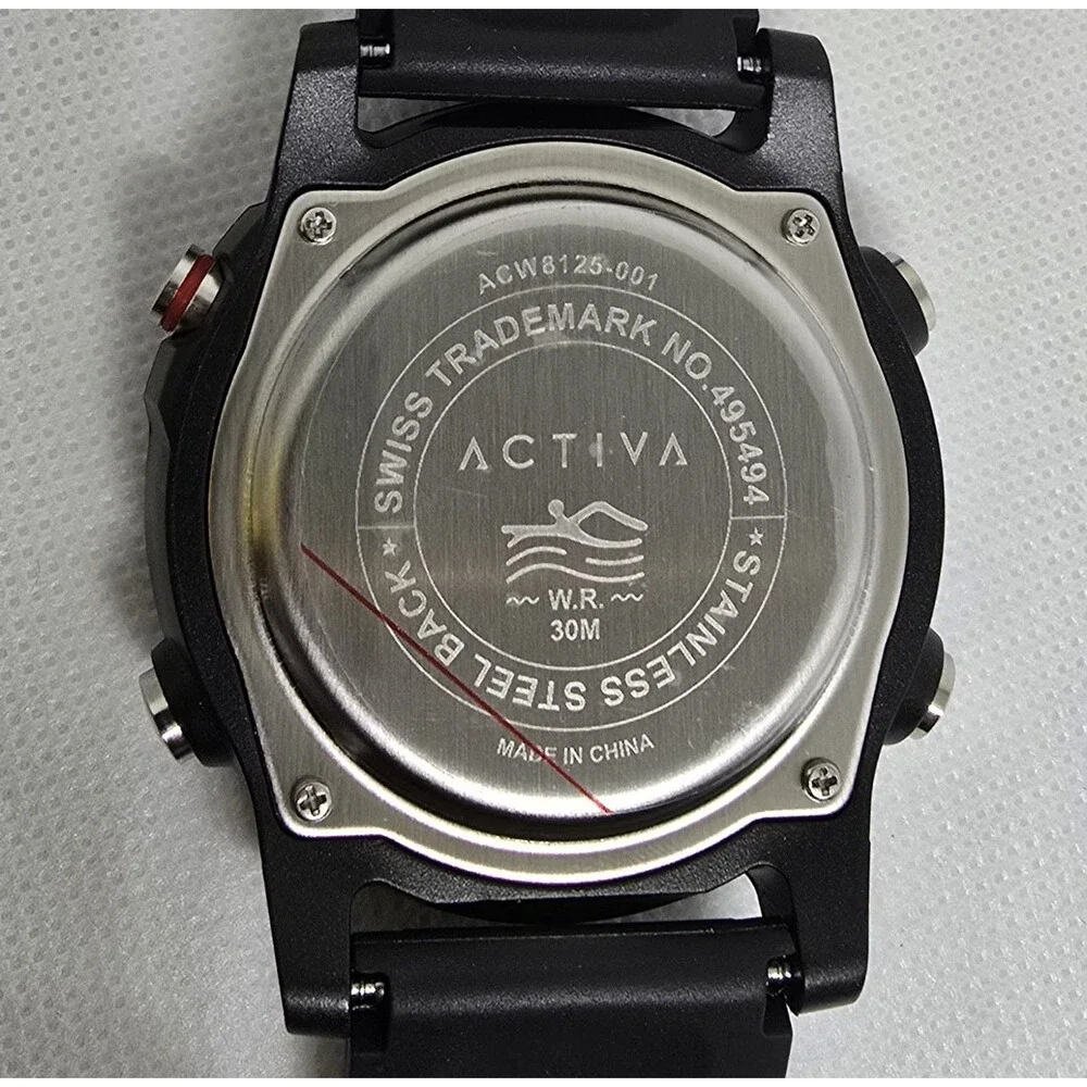 Activa Voyager of Time X Invicta Men's Digital Watch - 52mm, Black ACW8125-001